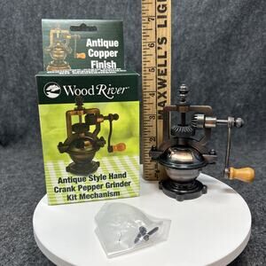 NEW Wood River Antique Style Hand Crank Pepper Grinder Kit Mechanism